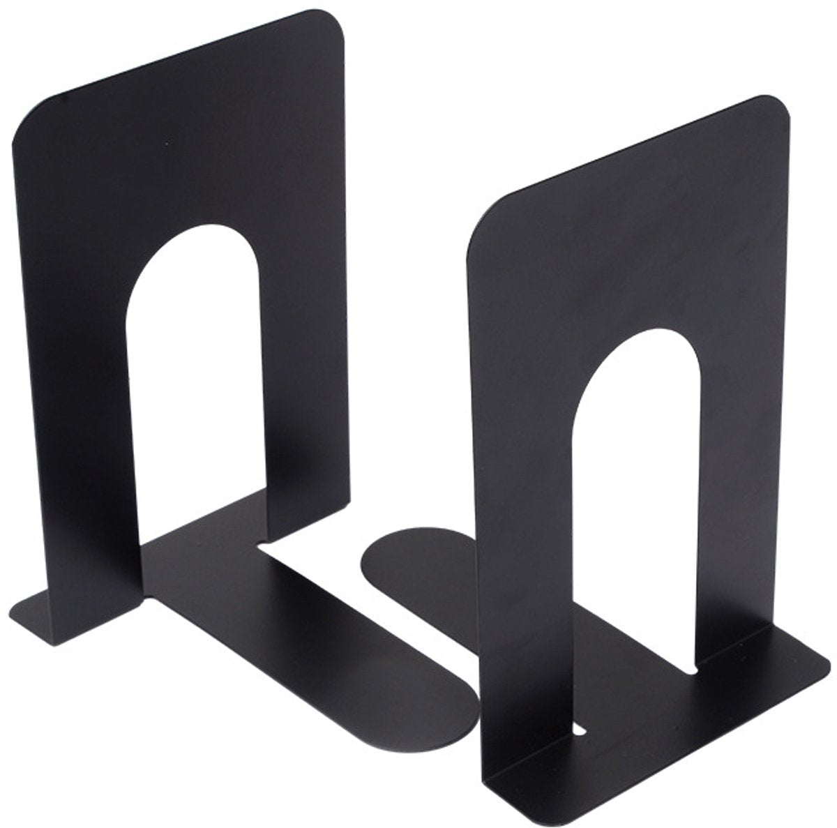 Bookends - Metal - Iron Bookshelves - Can be used to support books and organize your desk - 130mm * 150mm * 165mm - Black