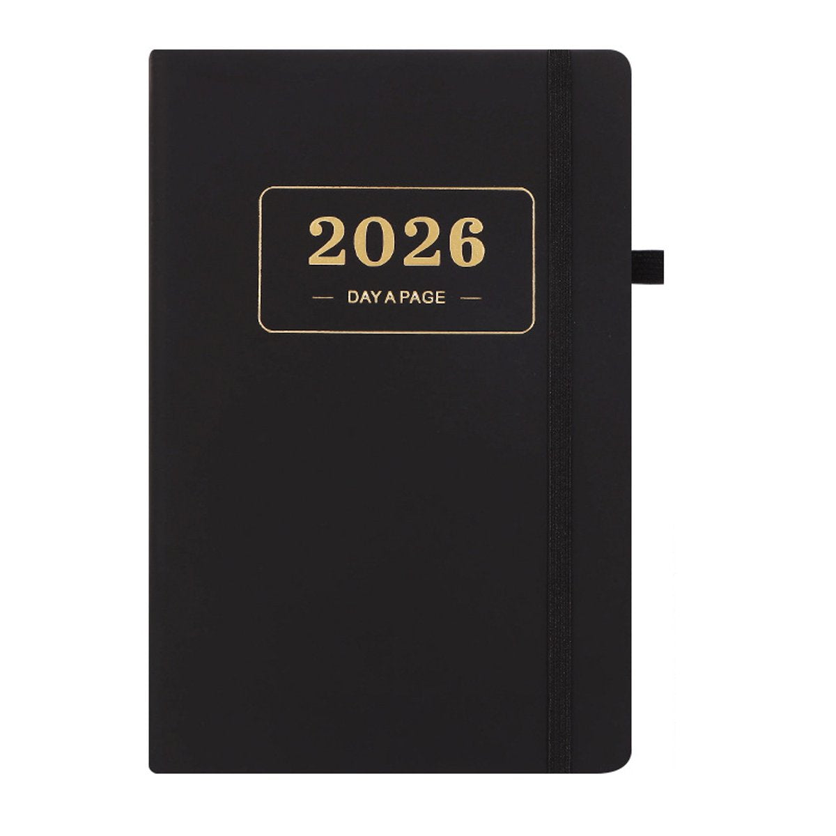 2026 Daily Planner – 2026 Adult Agenda – 1 Day on 1 Page – 365 Day Planner & Notebook – 14.0*20.8cm – Black