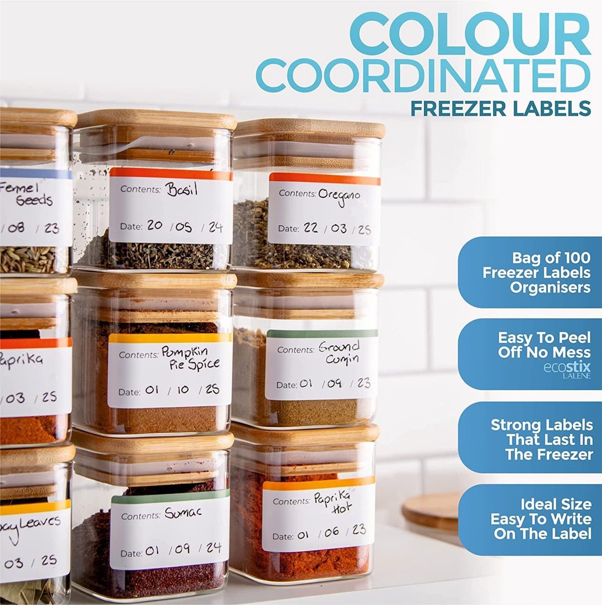 Frozen Food Labels - Writable Frozen Food Labels - Best Before Date Labels - Food Labels - Date Labels - 30 Images