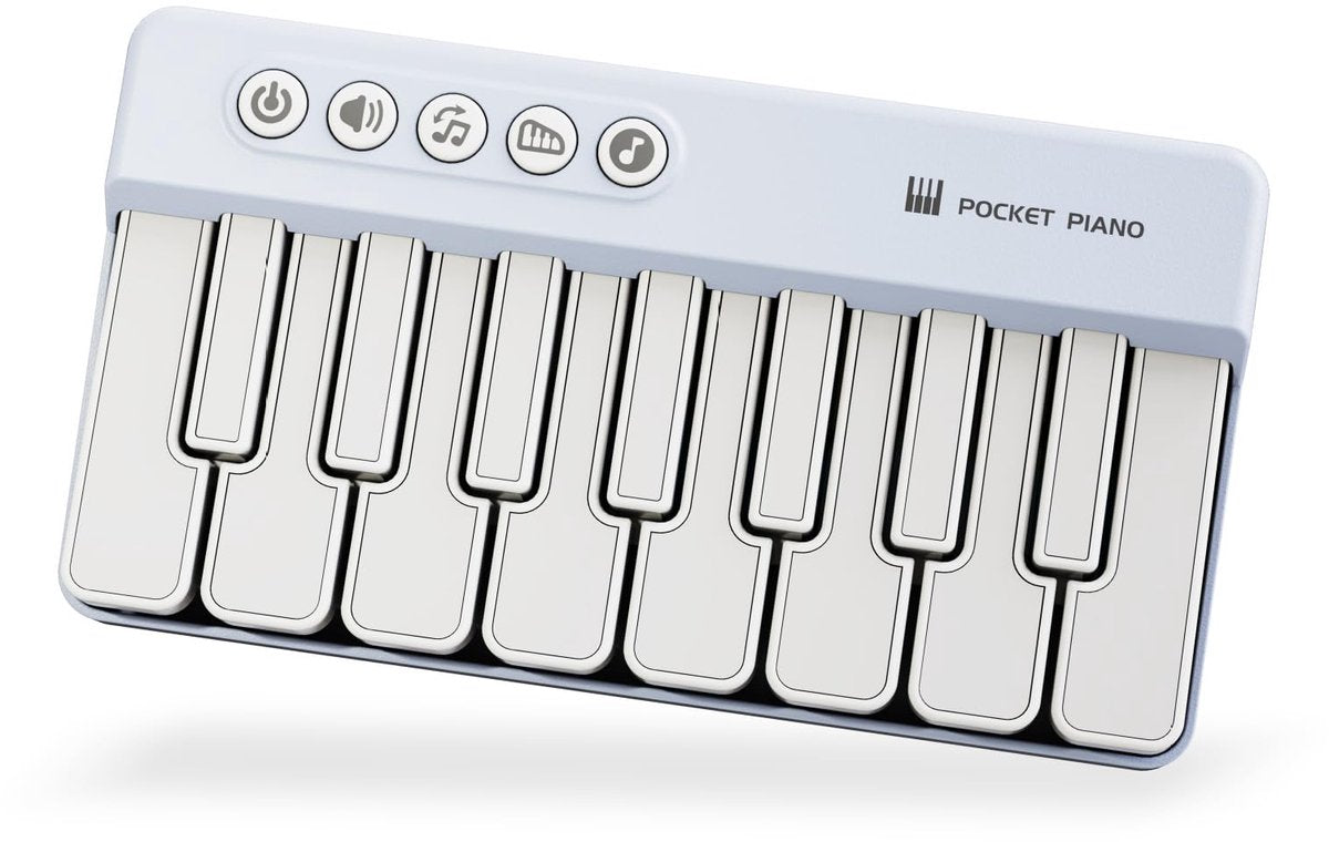 Mini Keyboard Piano - Piano for Kids - Toys for Children - Educational Toys - Portable Pocket Piano - Blue