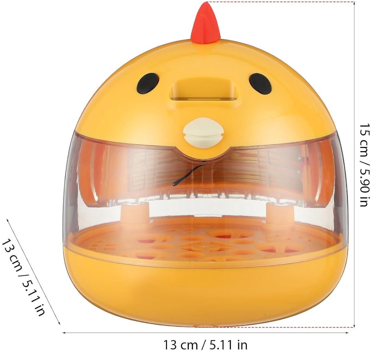 Incubator - Egg incubator | Incubator with a capacity of 4 eggs - with automatic temperature and humidity control - suitable for hatching eggs of chickens, ducks, geese, quails, parrots and other poultry