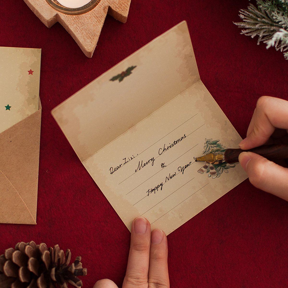 Christmas cards with envelopes - 6 sets - Christmas Eve cards - Christmas decorations - Christmas cards - New Year's cards - Making Christmas cards - Christmas card sets