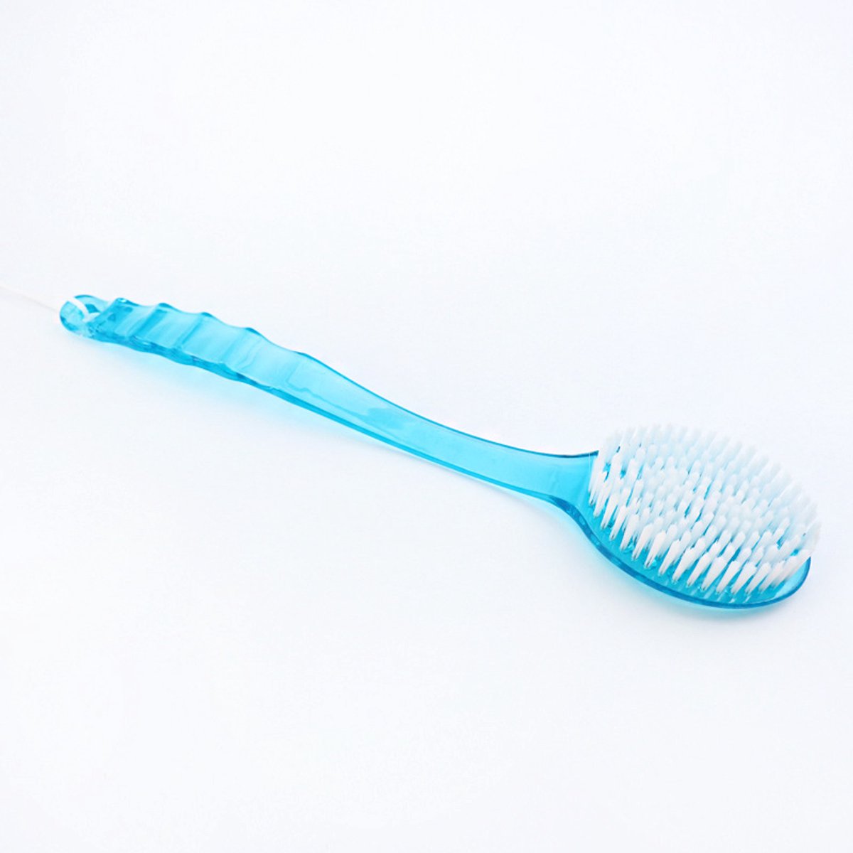 1 piece - Long handle - Household bath brush - Back brush (blue)