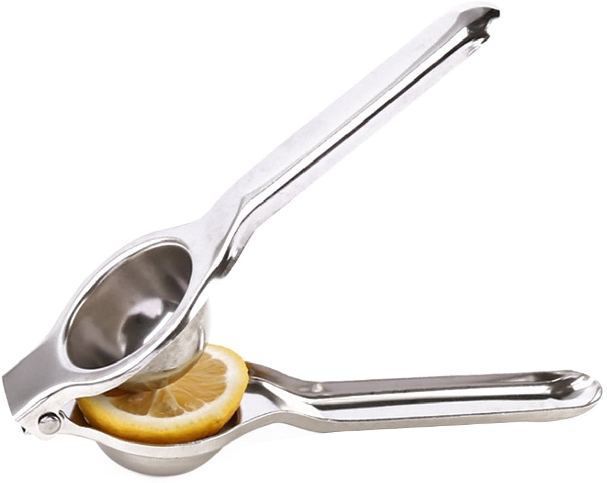 Lemon Juicer - Stainless Steel - Manual Orange Juicer (Silver)