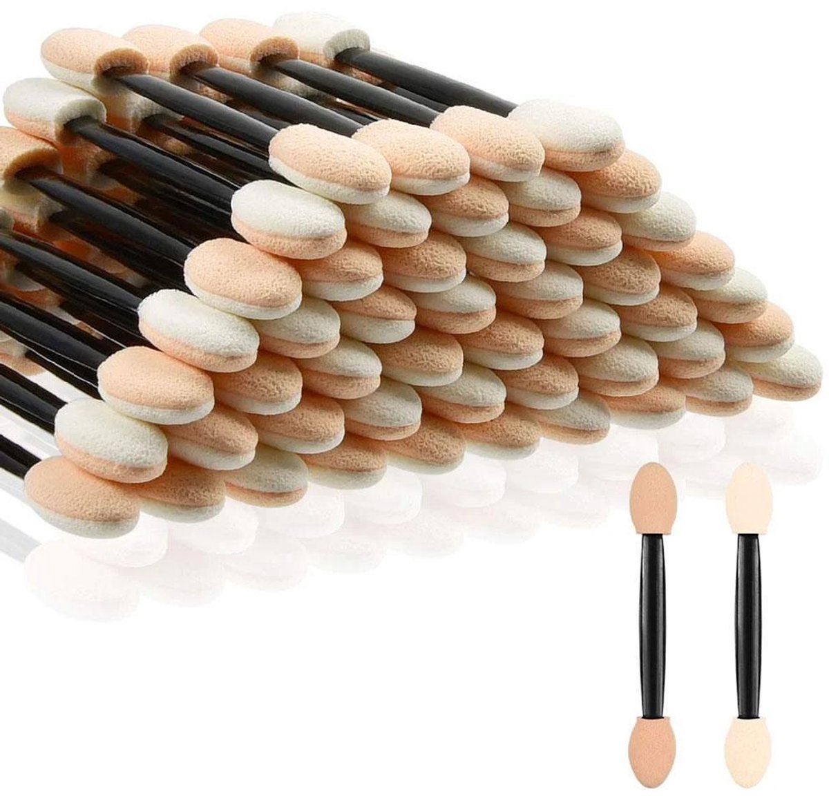 Eyeshadow Brushes - Eyeshadow Applicators - Eyeshadow Sponges - 50 pieces