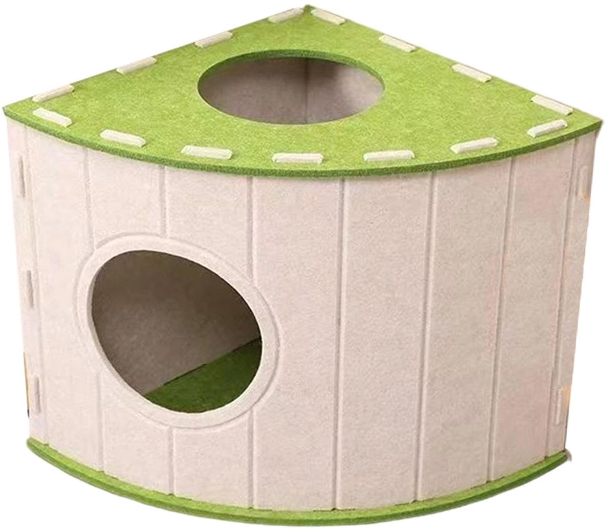 Cat House - Cat Basket - Cat Den - Felt-Shaped Cat Bed - Suitable for All Seasons - Warm | Scratch-Resistant - Pet Bed | Deep Sleeping Bed - Beige