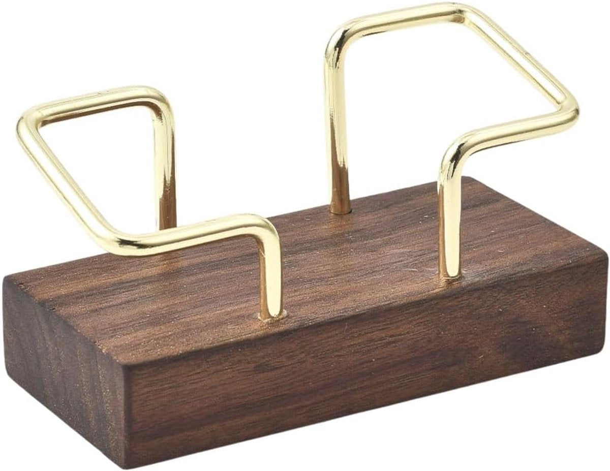 Business Card Holder - Wooden Display Rack - Desk Business Card Holder - Wooden Business Card Holder - Suitable for offices, homes, exhibition stands, receptions, events, meeting rooms and as a promotional gift.(A)