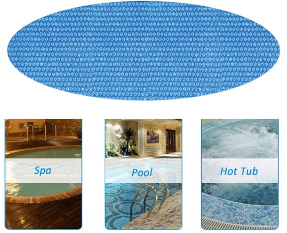 Insulation foil for outdoor pools - 2.4 m diameter - Blue - 1 piece