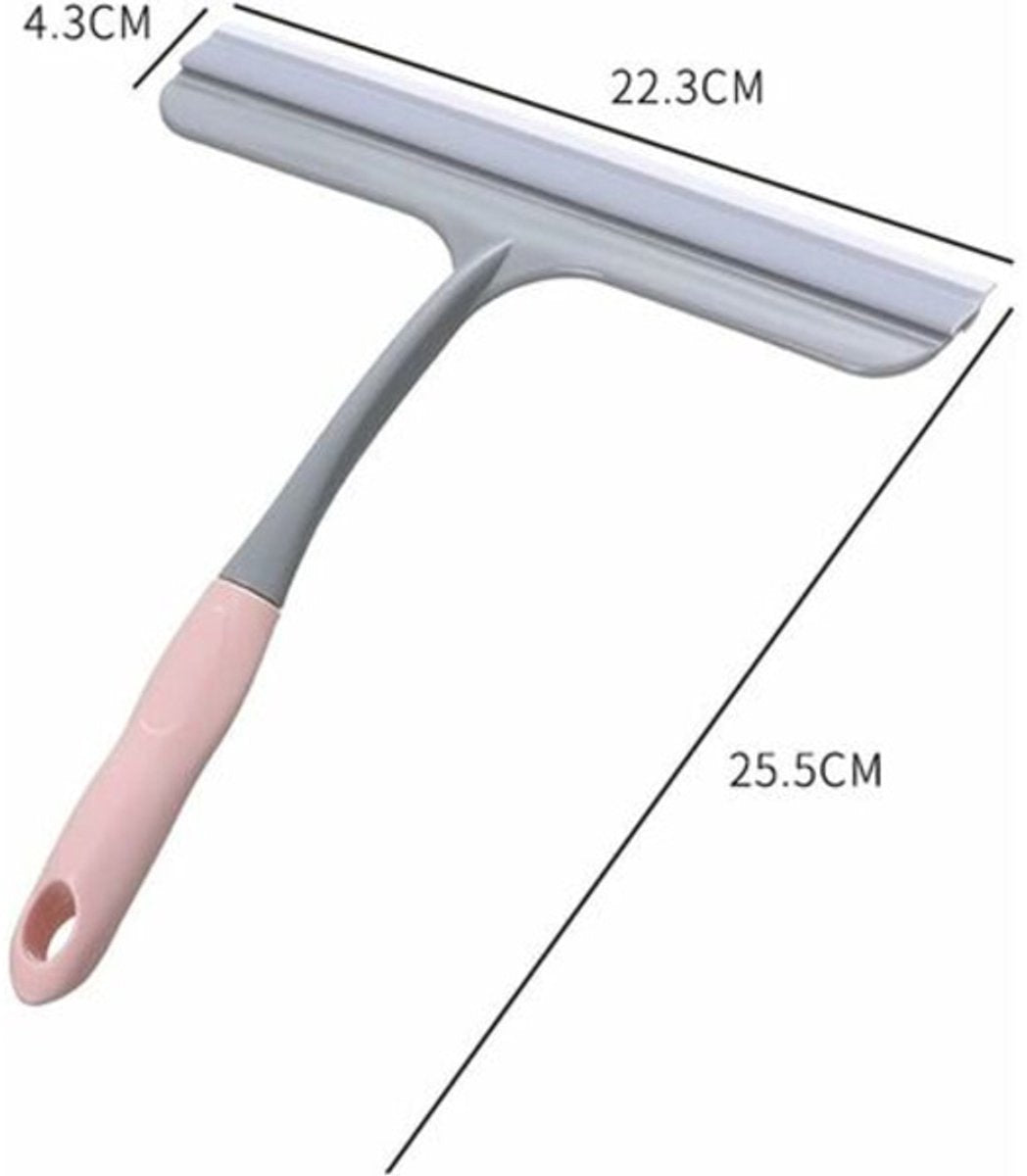 Household Scrapers - Silicone Shower Scrapers Bathroom Window and Tile Scrapers - 3 Pieces