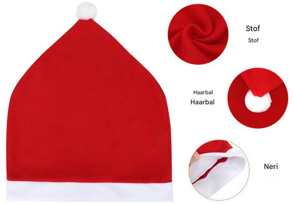 Chair Covers - 4 pieces - Christmas chair covers - Red chair covers - Christmas chair covers - Christmas decorations
