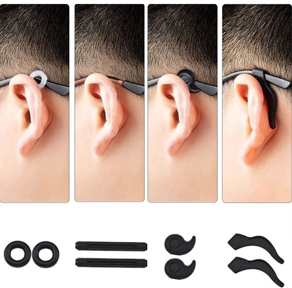 Ear Support - Non-slip Silicone Glasses - Frames - 24 Pairs