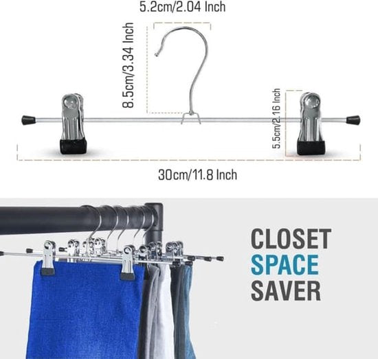 Hanger Clips - 20 pieces - Sock Clips - Clothing Clips & Towel Clips