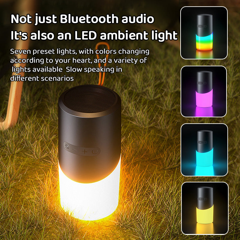 Bluetooth Speaker with LED Mood Lighting – 360° Sound & Light