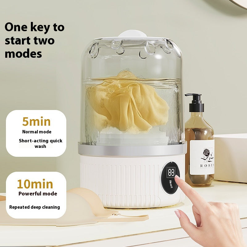 Portable Washing Machine - Cordless - Rechargeable - For Delicate Underwear - Compact