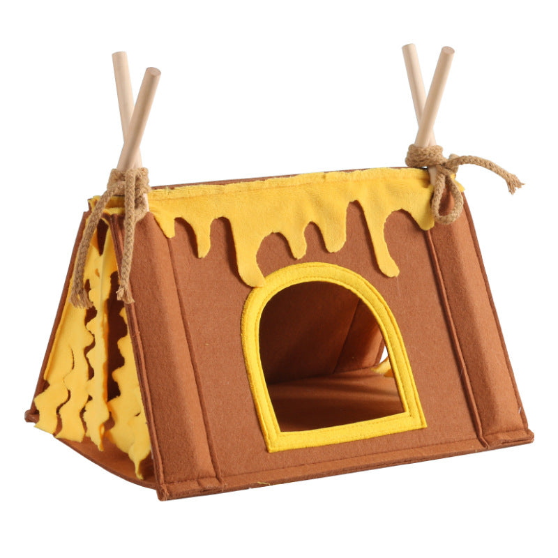 Guinea Pig Bed - Durable and Sturdy - Comfortable - Mini - Well Made - Brown - 1st