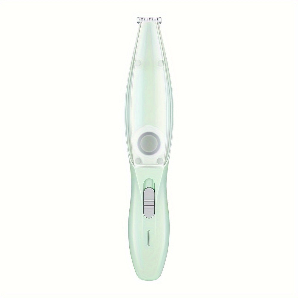 Small Animal Hair Trimmer-Hair Suction Cup-Rechargeable-Quiet-Green-1st