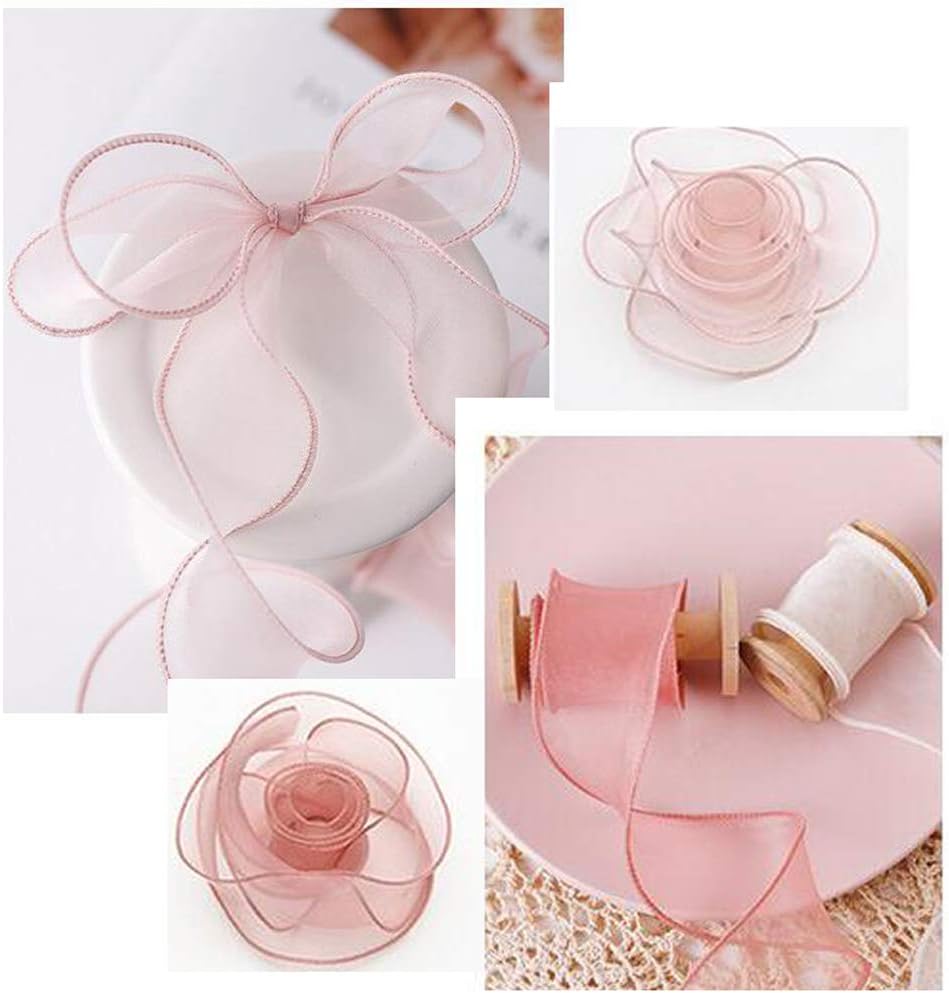 Gift ribbon - Gift wrapping ribbon - 40 m long - Pink ribbon - 1 pack