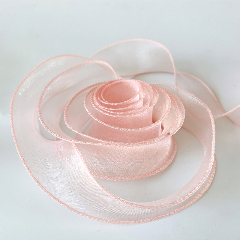 Gift ribbon - Gift wrapping ribbon - 40 m long - Pink ribbon - 1 pack