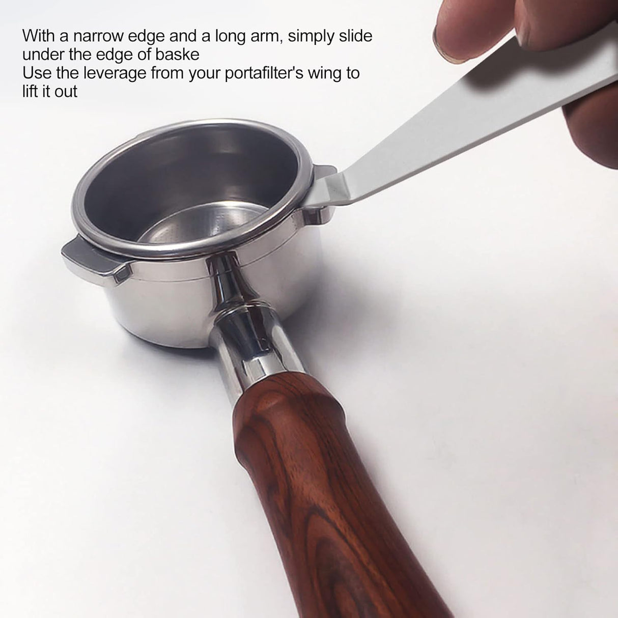 Coffee Portafilter Basket Remover Stainless Steel Powder Cup Disassembly Cleaning Pry Tool Coffee Machine Accessories