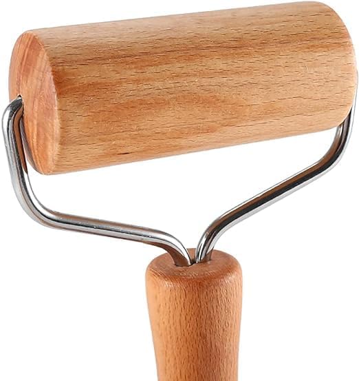 Beech Rolling Pin Double-Sided Wooden Flour Dumpling Wrapper Roller Rolling Pin Hand-Held Baking Tools / 117