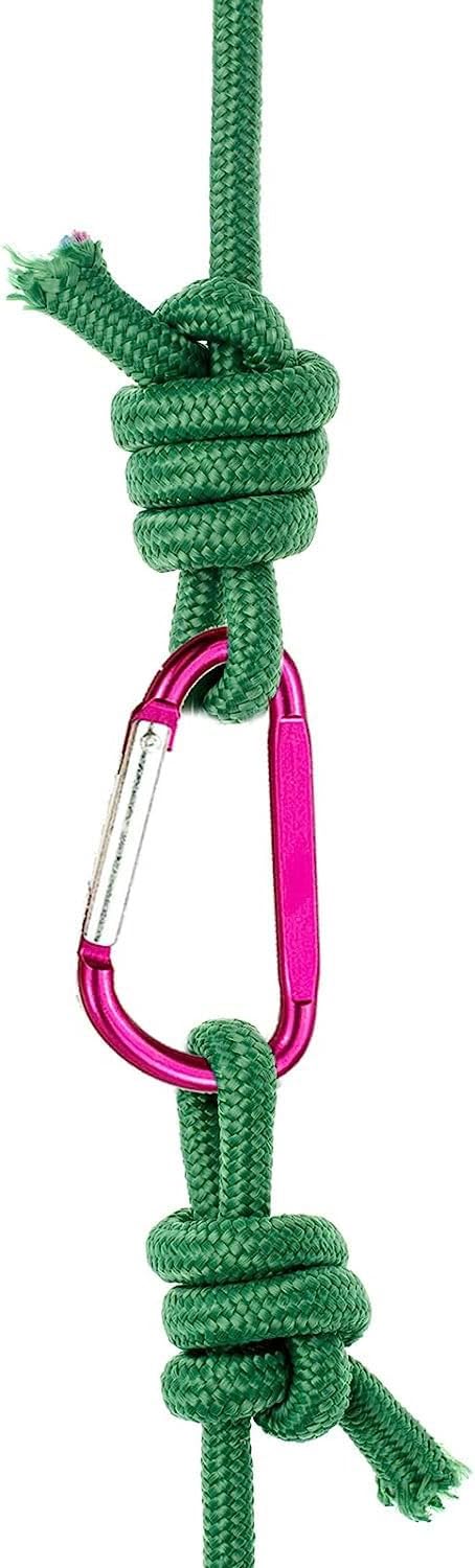 Carabiner - D-ring clip hook - Durable keychain - Camping accessory - Suitable for outdoor fishing, hiking, backpacking - 10 pieces