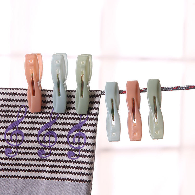 Clothes pegs - Windproof plastic clothes pegs for outdoor use with storage basket - Suitable for sheets, underwear and socks - 30 pieces