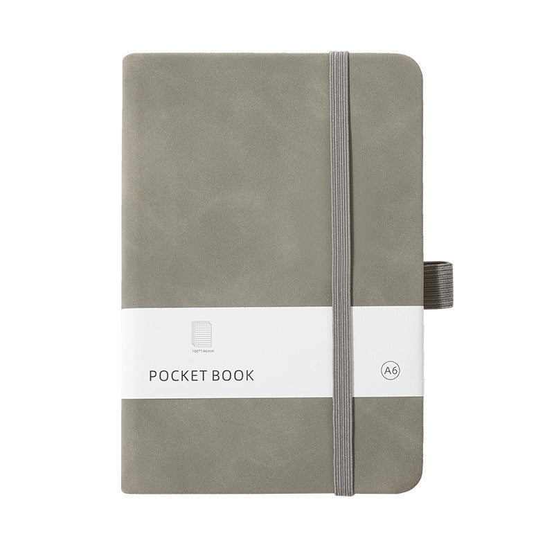 Notebook - PU Leather Notepad - for Office, School, Home, Business Writing & Note-Taking - 100 Sheets - Blue - A6