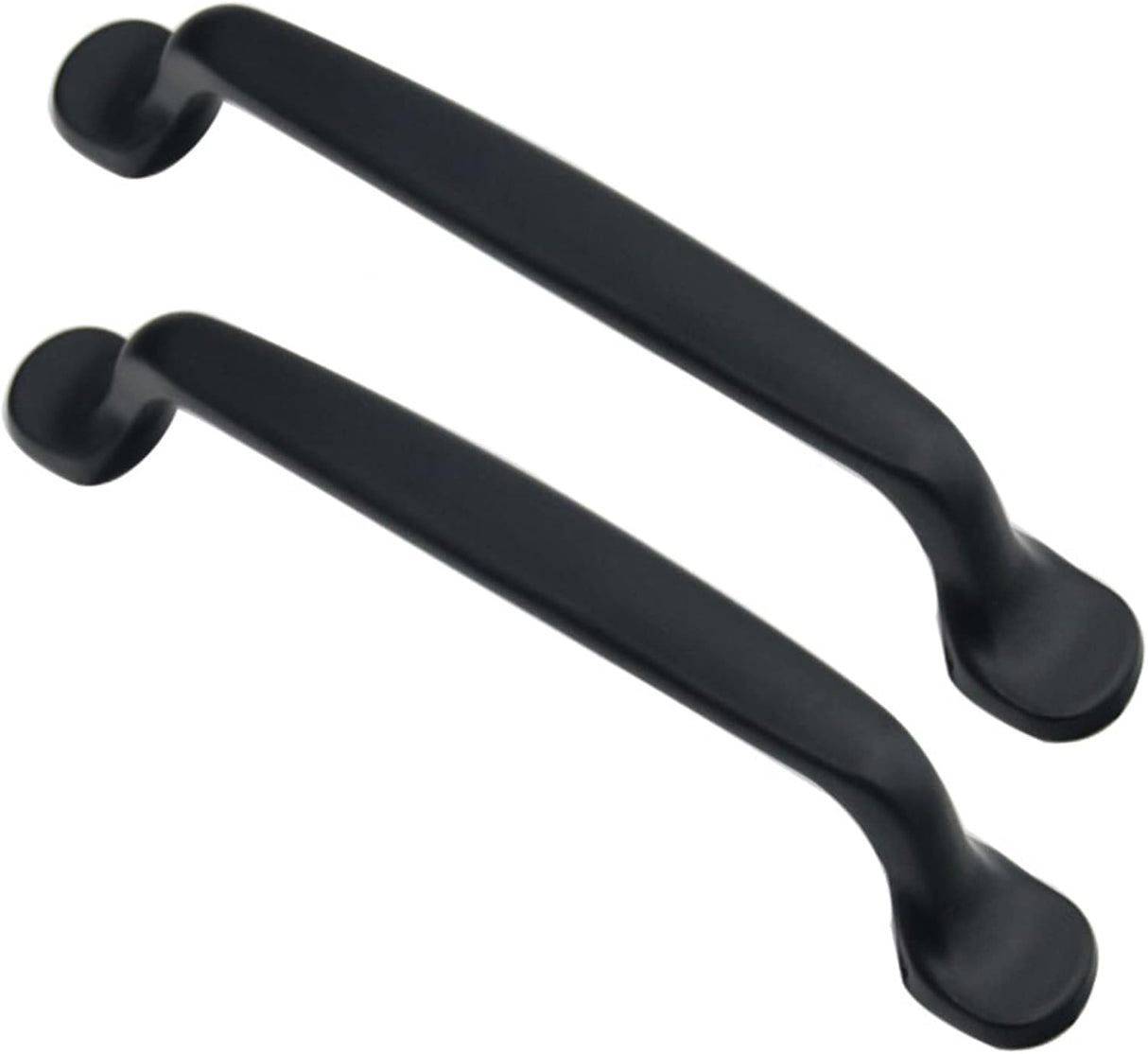 Cabinet handles, children's room handles, cabinet knobs, drawer pulls for wardrobes, kitchen handles - aluminum alloy - 2 pieces - (post spacing 128 mm)