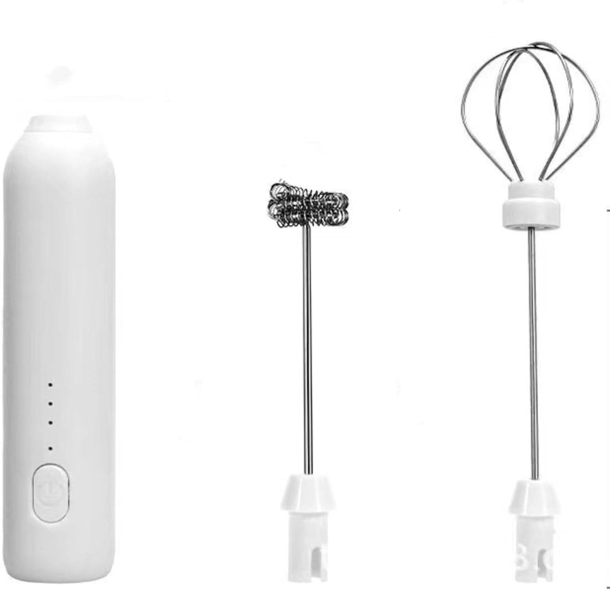 Mini portable milk frother - Electric milk frother - Handheld electric milk frother and egg beater - Multifunctional for coffee, milk and eggs - Three adjustable speeds - Home use