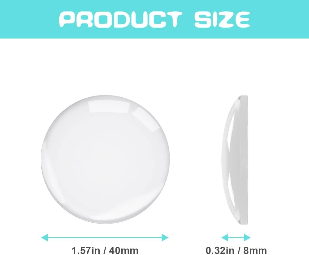 6 Pack Self-Adhesive Door Handle Bumpers, Clear Wall Protectors for Door Knobs, Cabinets and Handles at Home, 4 cm