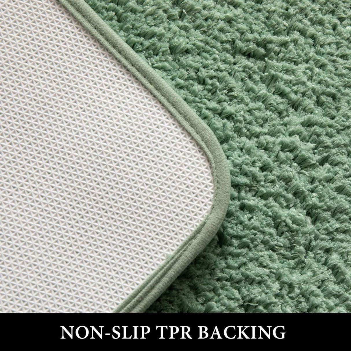 Bathroom Rug Set 3 Piece with U Shaped Toilet Rug for Bathroom Sage Green 20x30 16x24 U 20x24, Daily Comfort Use