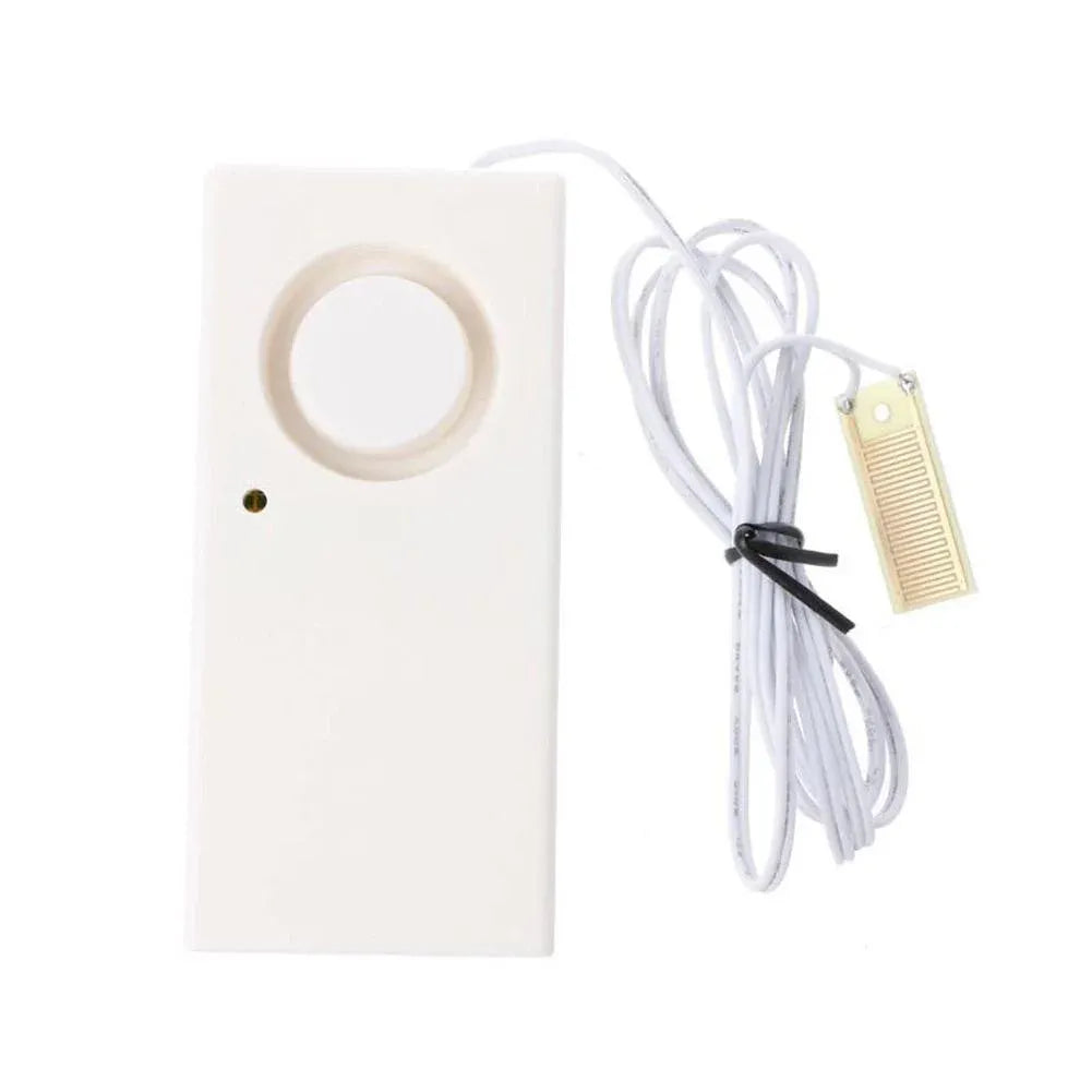 Smart Water Leak Sensor Alarm, 130 dB Leakage Detector Alert System for Home Kitchen Bathroom, White, Daily Comfort Use
