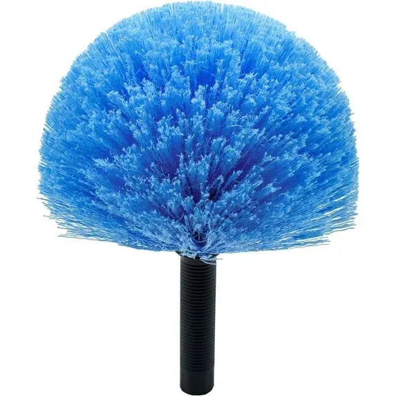 Cobweb Duster Head Replacement Brush, 8 Inch Screw On American Threaded Spider Web Cleaner for Indoor Outdoor Use, Blue