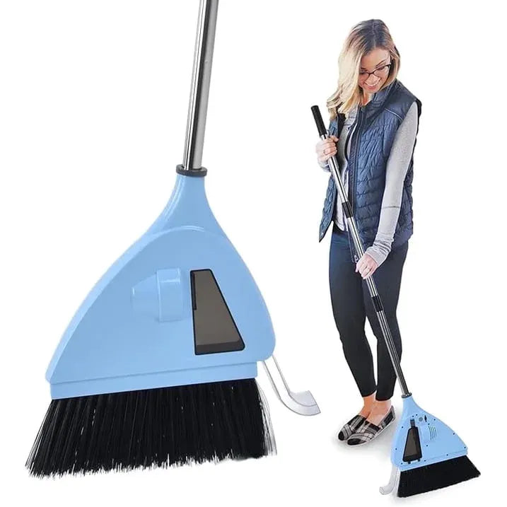 2 In 1 Cordless Vacuum Sweeper Broom, USB Rechargeable Strong Suction Quiet Cleaner for Household Bedroom Hotel Office