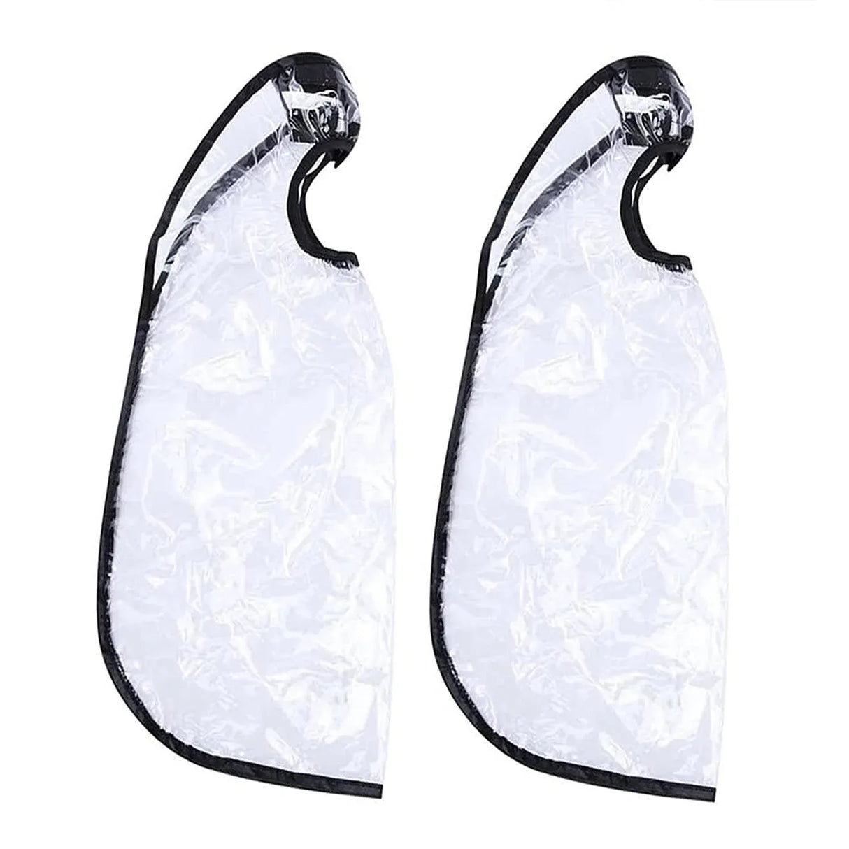 2 Pcs Hair Washing Funnel Apron, Upright Position Shampoo Cape for Home or Salon Use, Elderly Disabled Clients, Clear