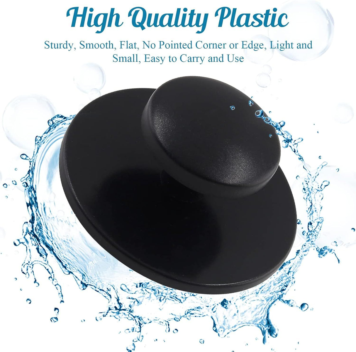 20 Pcs Self Adhesive Cabinet Knobs Mini Drawer Pulls for Kitchen Cabinets, Dressers, Drawers and Wardrobes, Black
