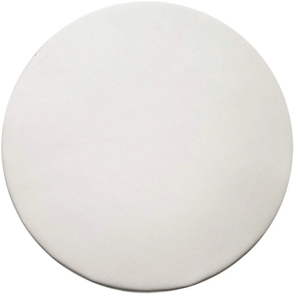 Round Bar Stool Covers 2 Pack Waterproof Faux Leather Anti Slip Slipcovers for Coffee Shop Bar Stools, 14 in/35 cm Size, White