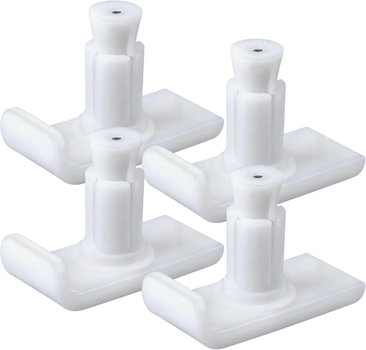 Universal Walker Ski Glides 4 Pack, Mobility Aid Accessory for Seniors, White, Practical Everyday Use, Durable Replacement Accessory