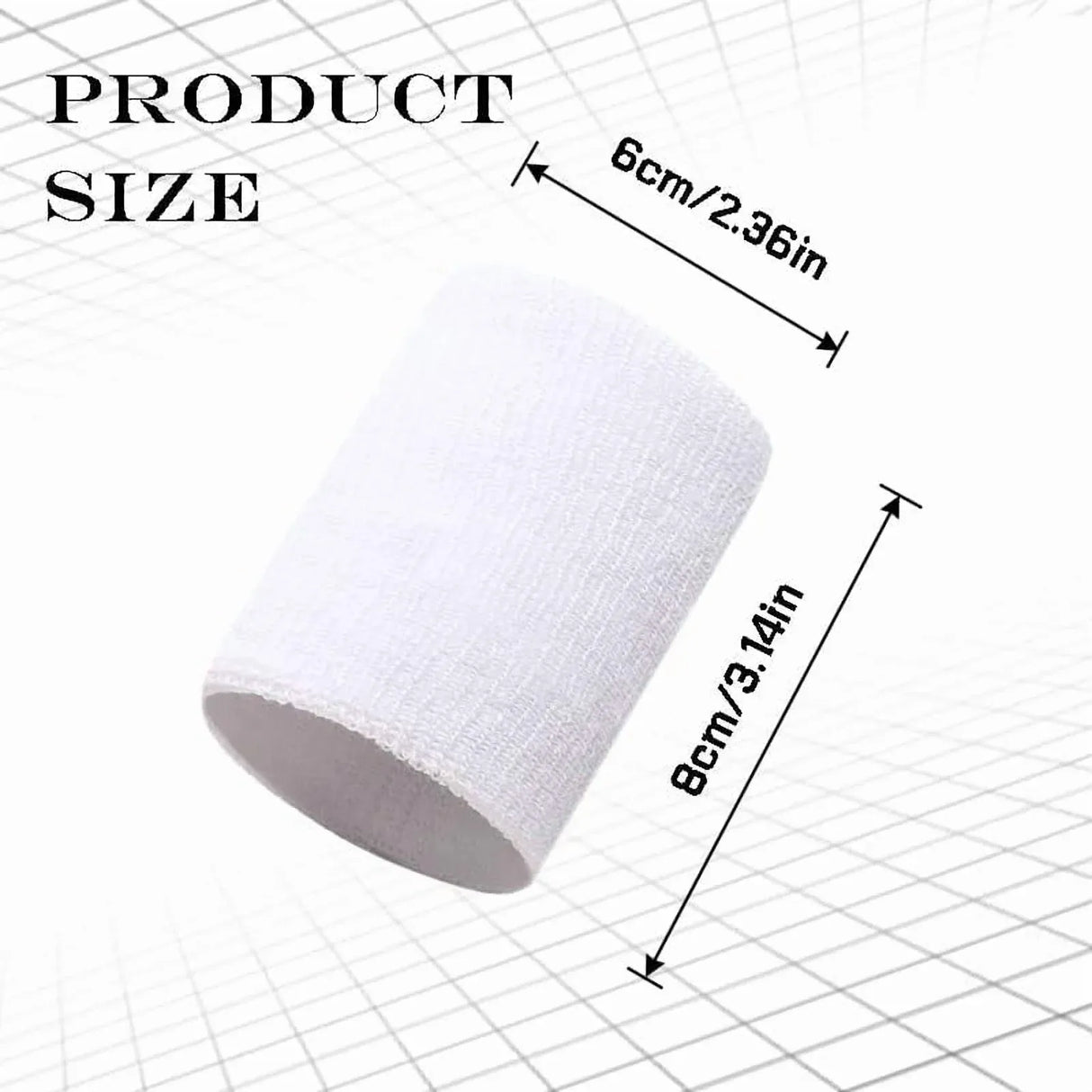 8 Pcs Sports Wristbands Cotton Elastic Sweatbands for Tennis Basketball Running Men Women Black White, Practical Everyday Use