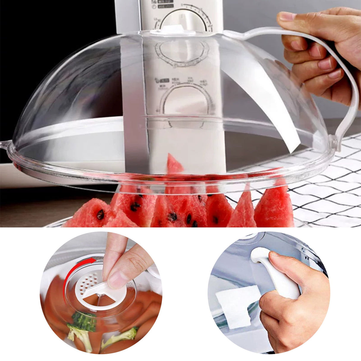 Mesh Food Covers Microwave Cover Dome Tent Bakery Dessert Microwave Splatter Guard Picnic Food Net Food Cover Home Food Protective Cover Home Food Cover Display Cover Cake,9.05in*9.05in 23x9.5cm Silver