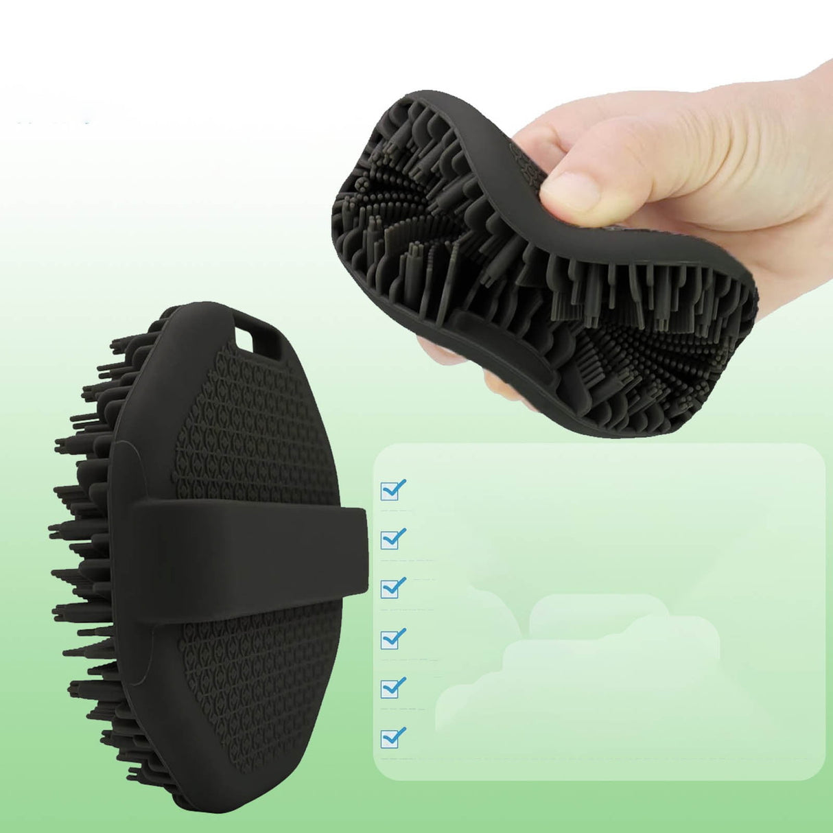 The Sud Bud Silicone Body Scrubber - Exfoliating for Sensitive Skin, Shower Use, Hanging Design, Durable Massage Brush,##grey/1 pc #purple