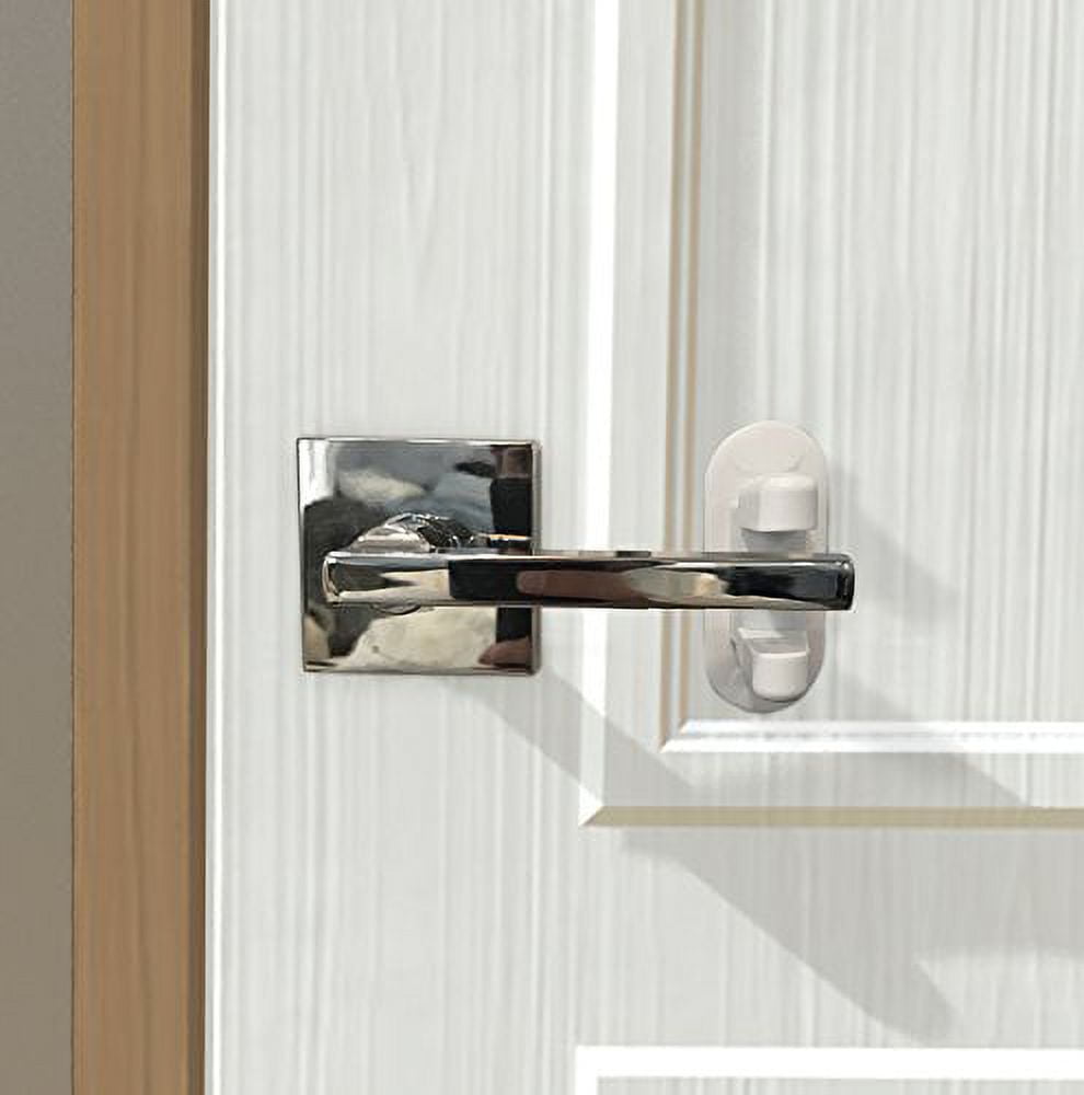 Door Lever Lock (2 Pack) Child Proof Doors & Handles 3M Adhesive - Child Safety