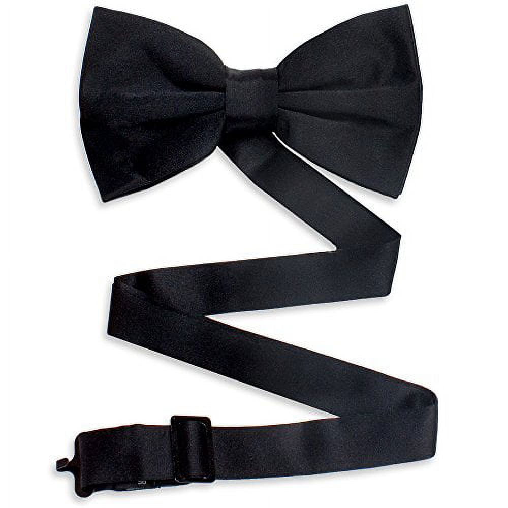 Formal Black Casino & Poker Dealer Pre-tied Adjustable Bow Tie