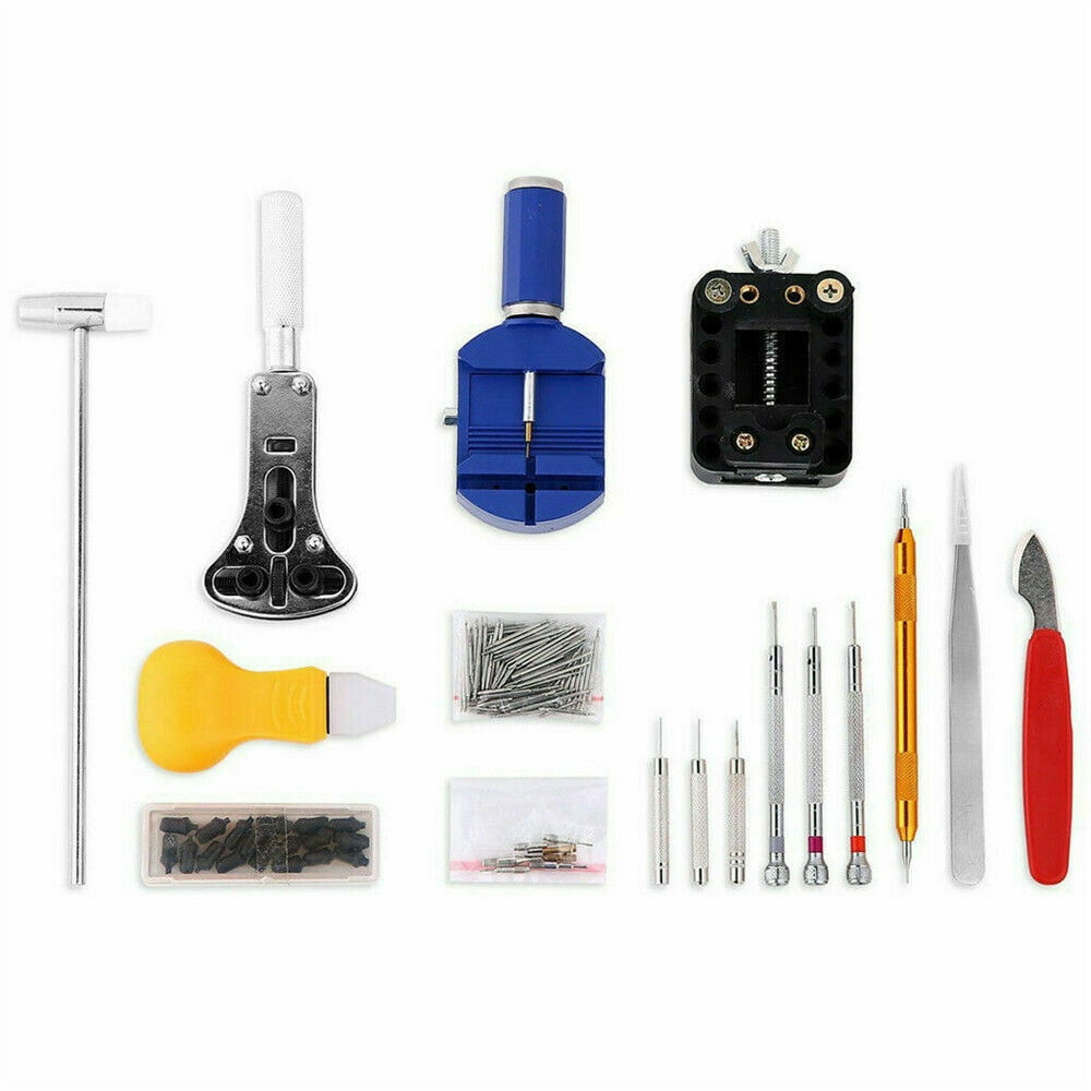 Lightweight Watch Repair Tools & Kits with Carrying Case & Hammer, 147 Pieces