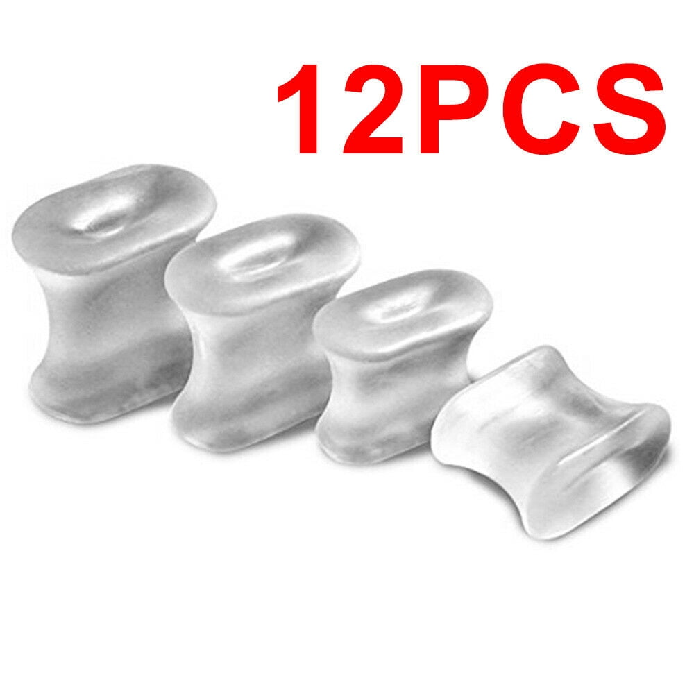 Silicone Gel Toe Separator Orthotics Bunion Toes Spacer Pain Reliever 12Pcs