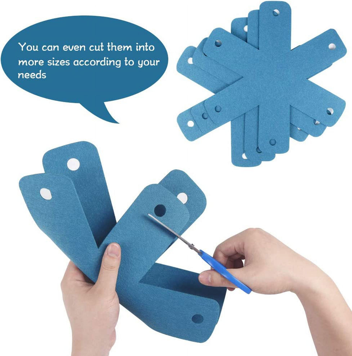 Pot Pan Protectors, Set of 12 and 4 Different Sizes, Larger & Thicker Pan Pot Separator Pads for Stacking and Protecting Your Cookware Cyan