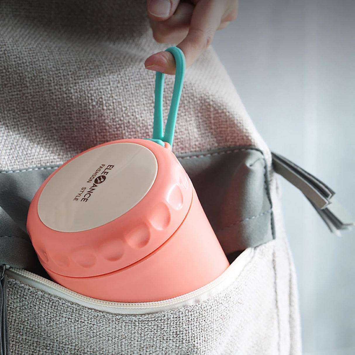 Food Warm Thermal Leakproof Vacuum Stainless Reusable Lunch Box Pink◈18 OZ
