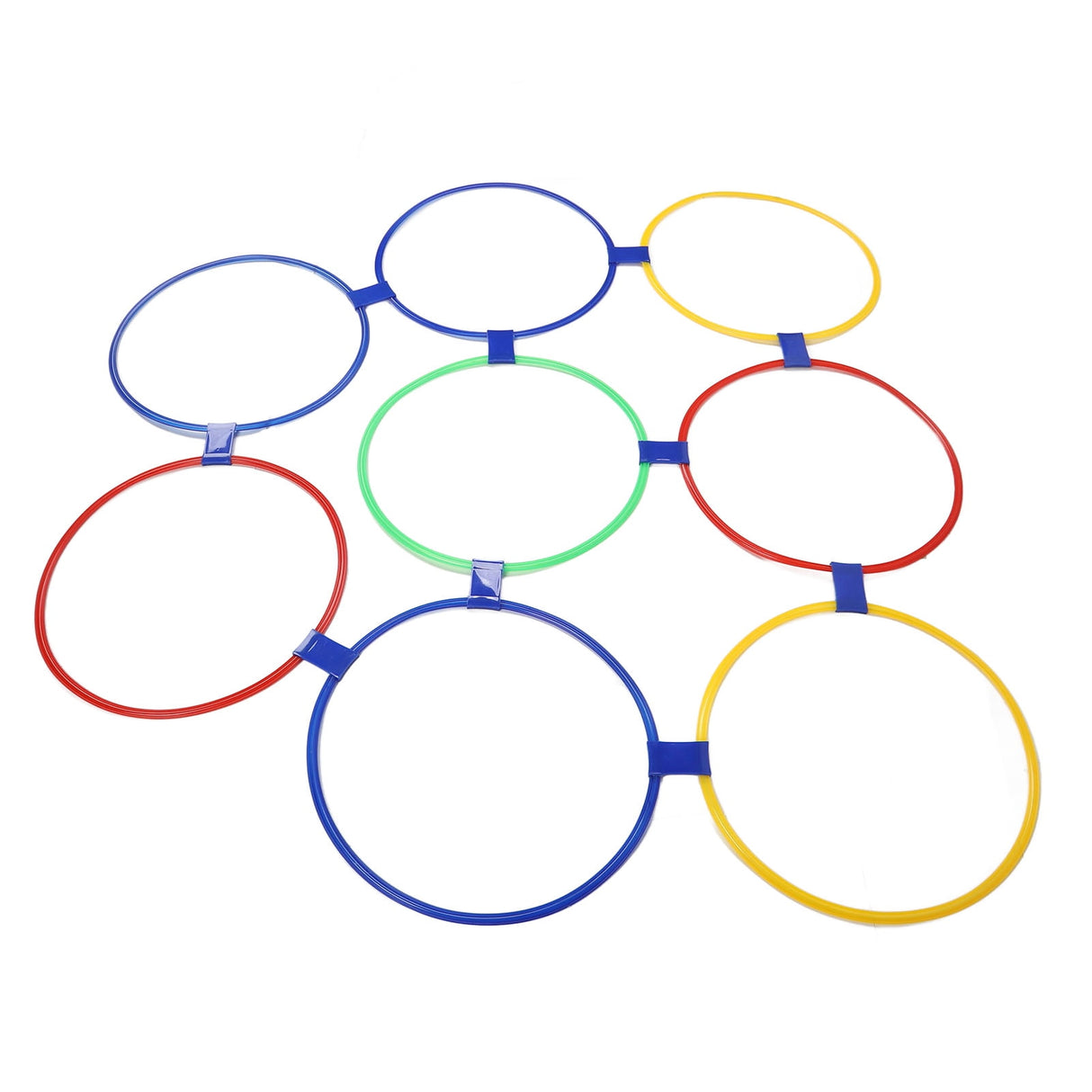 10PCS Kids Exercise Hoops Jumping Hopscotch Game Rings for Sensory Training Physical Fitness Dia 47cm / 18.5in