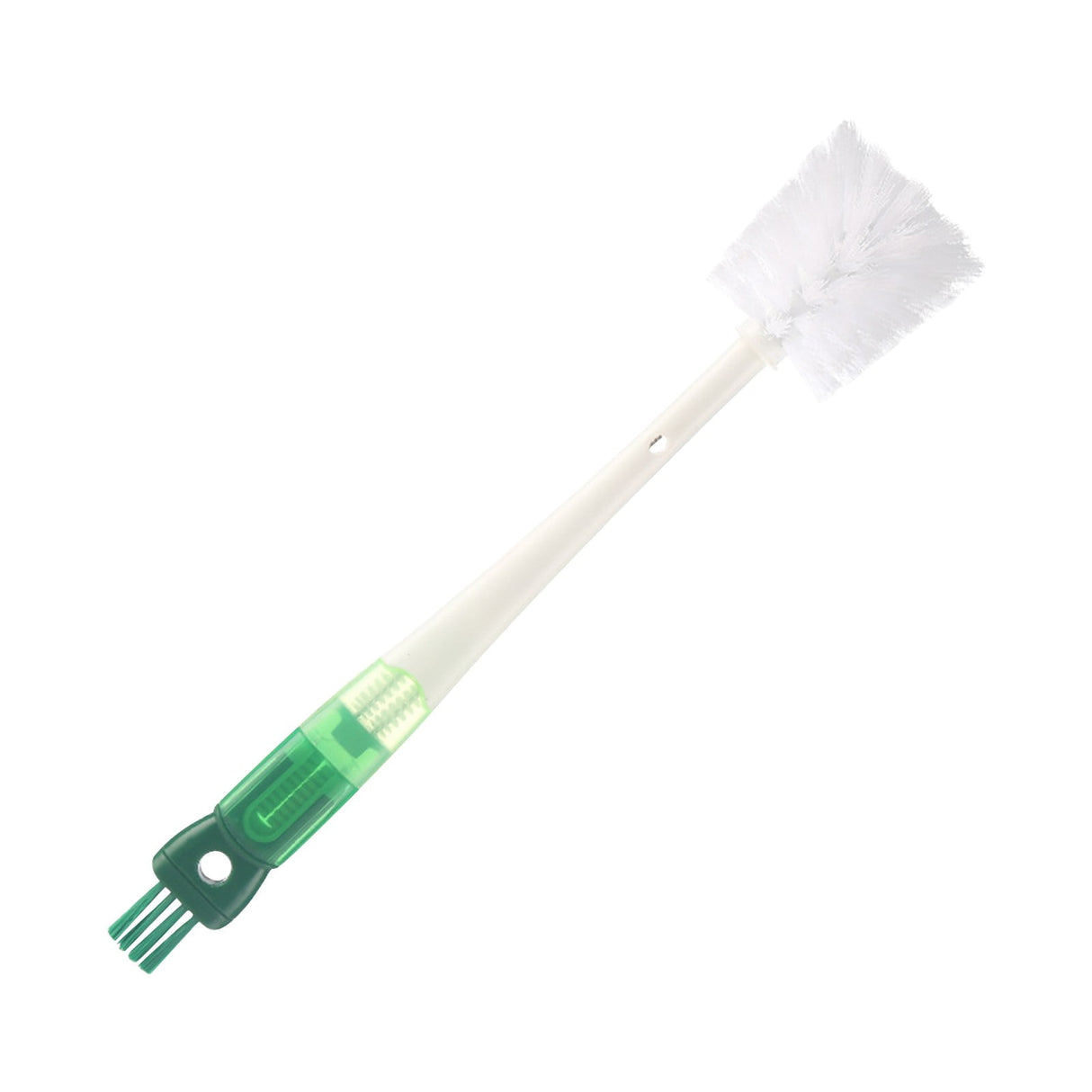 Bottle Brush, 14 Inch Long Handle Water Bottle Scrubbing Brush, Built for Cleaning Sport Bottles, Water Bottles, Coffee Mugs, Wine Decanters, Tea Kettles Green
