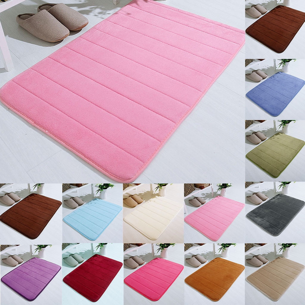 Soft Absorbent Bath Mat Non Slip Bathroom Rugs Quick Dry Washable Bathroom Rug for Home Bathroom Entrance Shower Floor 20 x 32 Inch Coffee